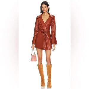 Cult Gaia Mari Leather Dress
